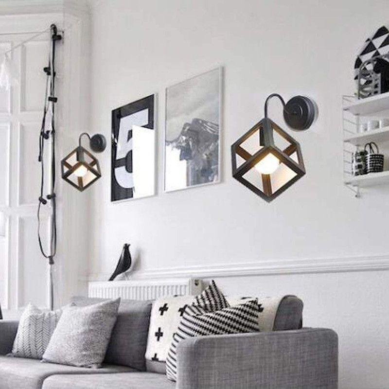 Aplique Pared Moderna Cubo Vintage Rondon-7