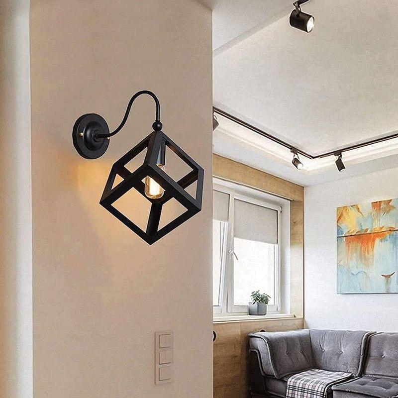 Aplique Pared Moderna Cubo Vintage Rondon-2