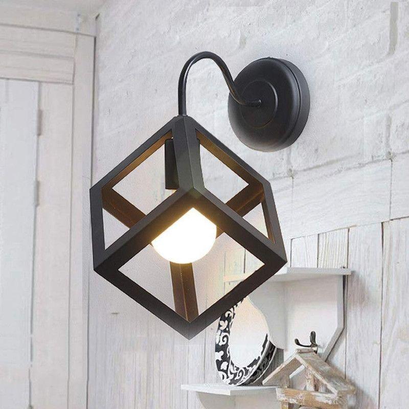 Aplique Pared Moderna Cubo Vintage Rondon-4