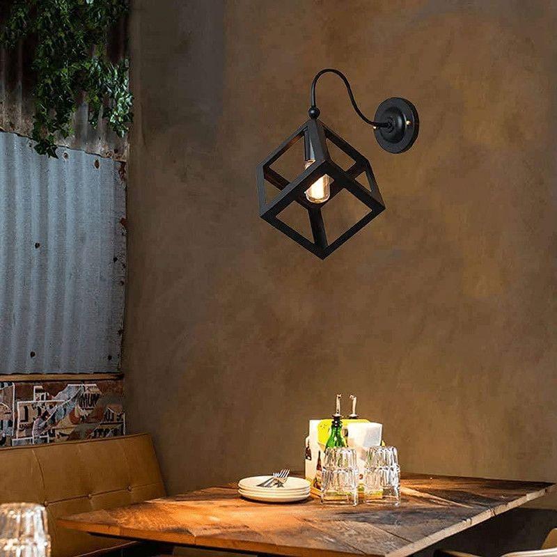 Aplique Pared Moderna Cubo Vintage Rondon-3