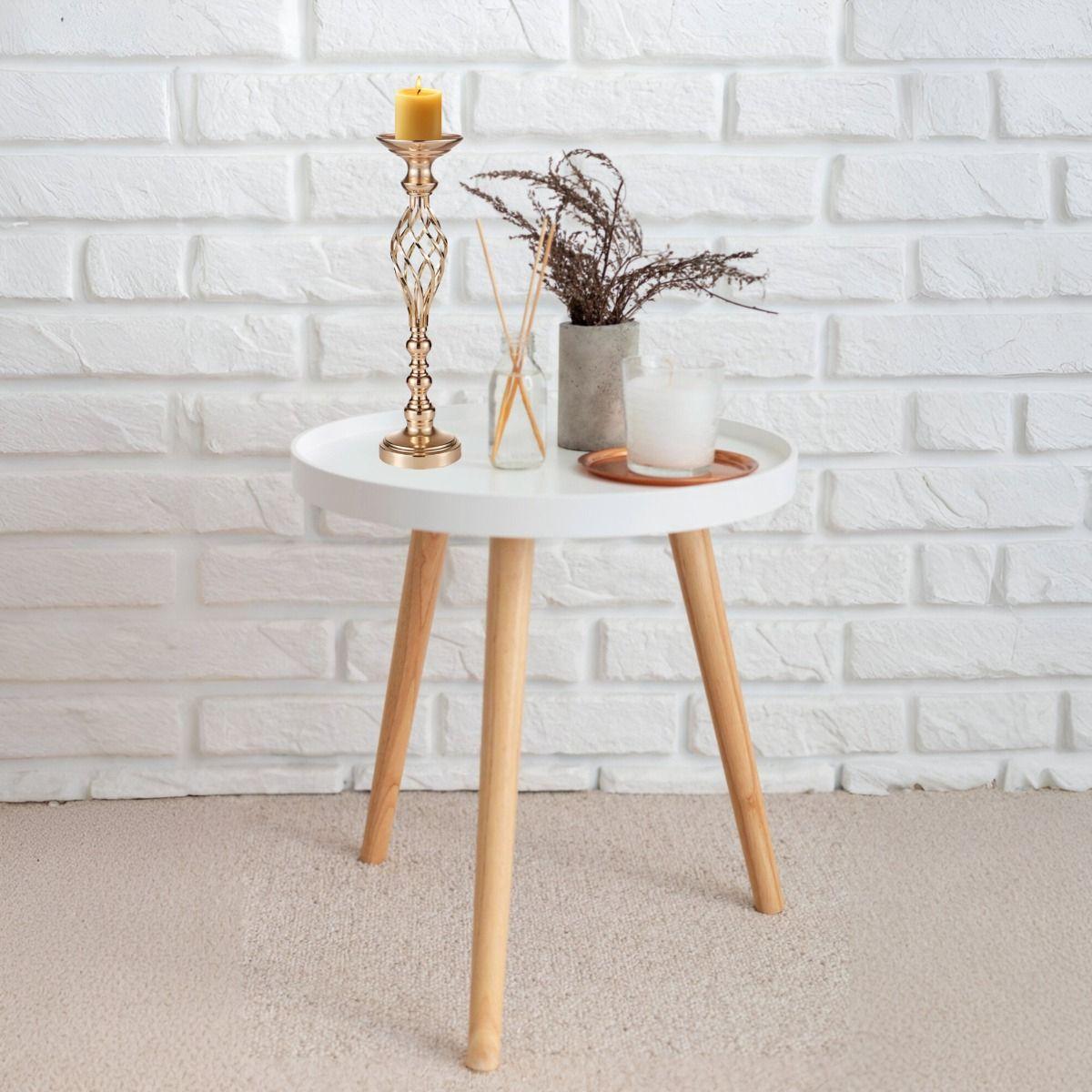 Portavelas Centro Mesa Candelabro Decoración 49cm Jhn-7