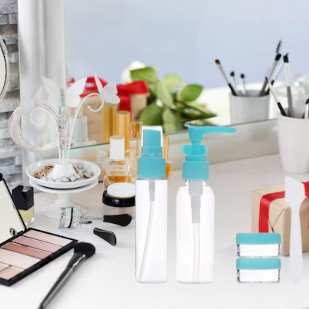 SET 4 PACK DE BOTELLAS VACIAS DE VIAJE ATOMIZADOR ENVASE LAU-6