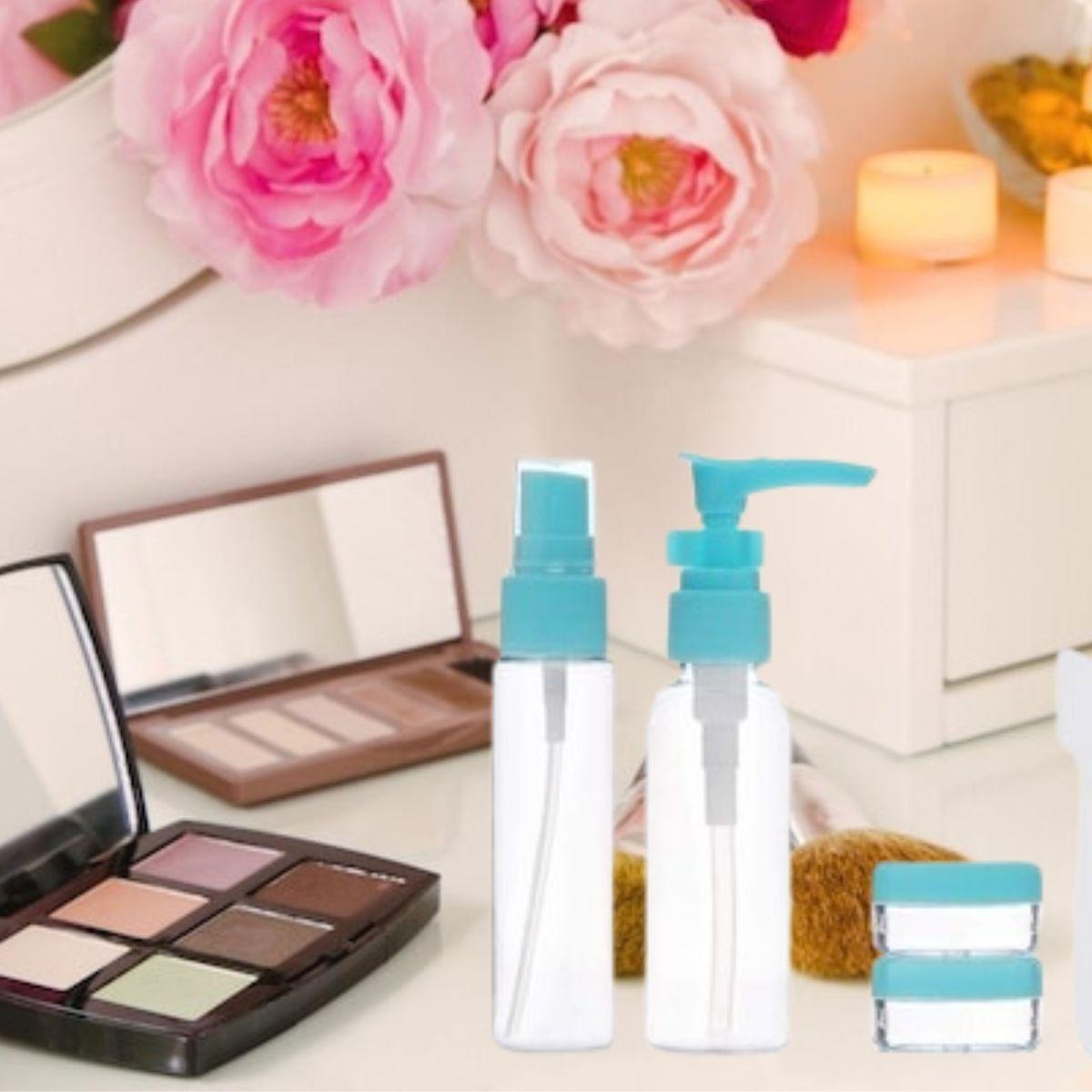 SET 4 PACK DE BOTELLAS VACIAS DE VIAJE ATOMIZADOR ENVASE LAU-7