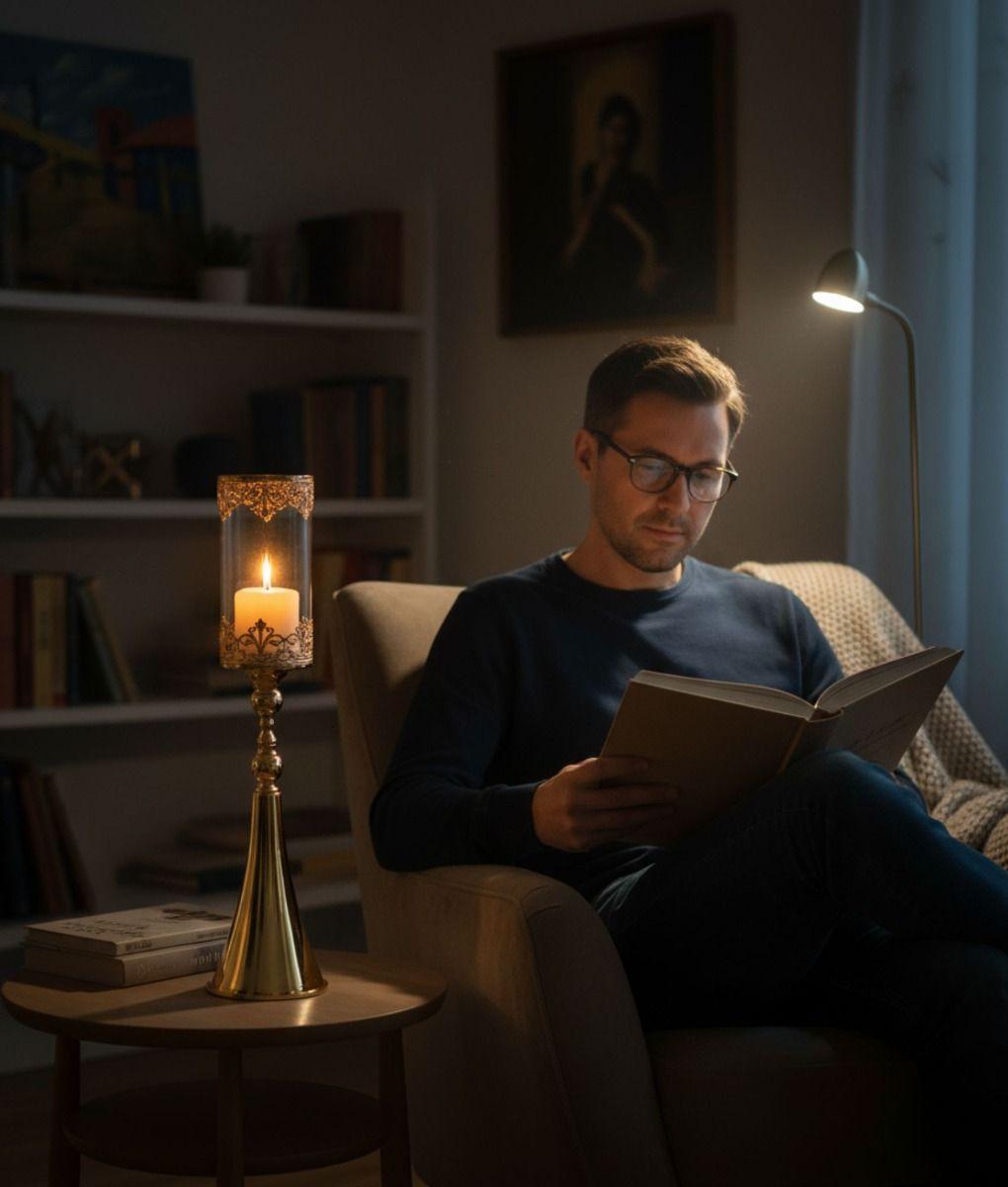 Portavelas Elegante Decorativo Copa Adorno Mesa Hogar Jhn-4