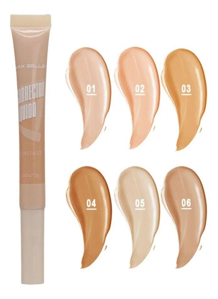 Pack 3 Corrector Liquido Alta Cobertura Maquillaje Lau-3