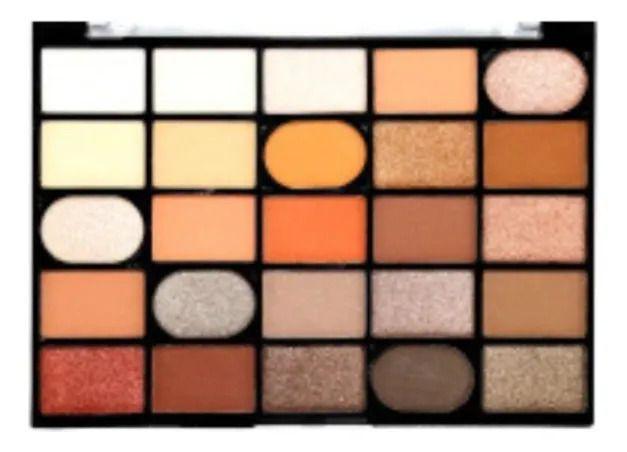 Paq 12 Paletas Sombras 25 Tonos Profesional Satinados ALJ-2