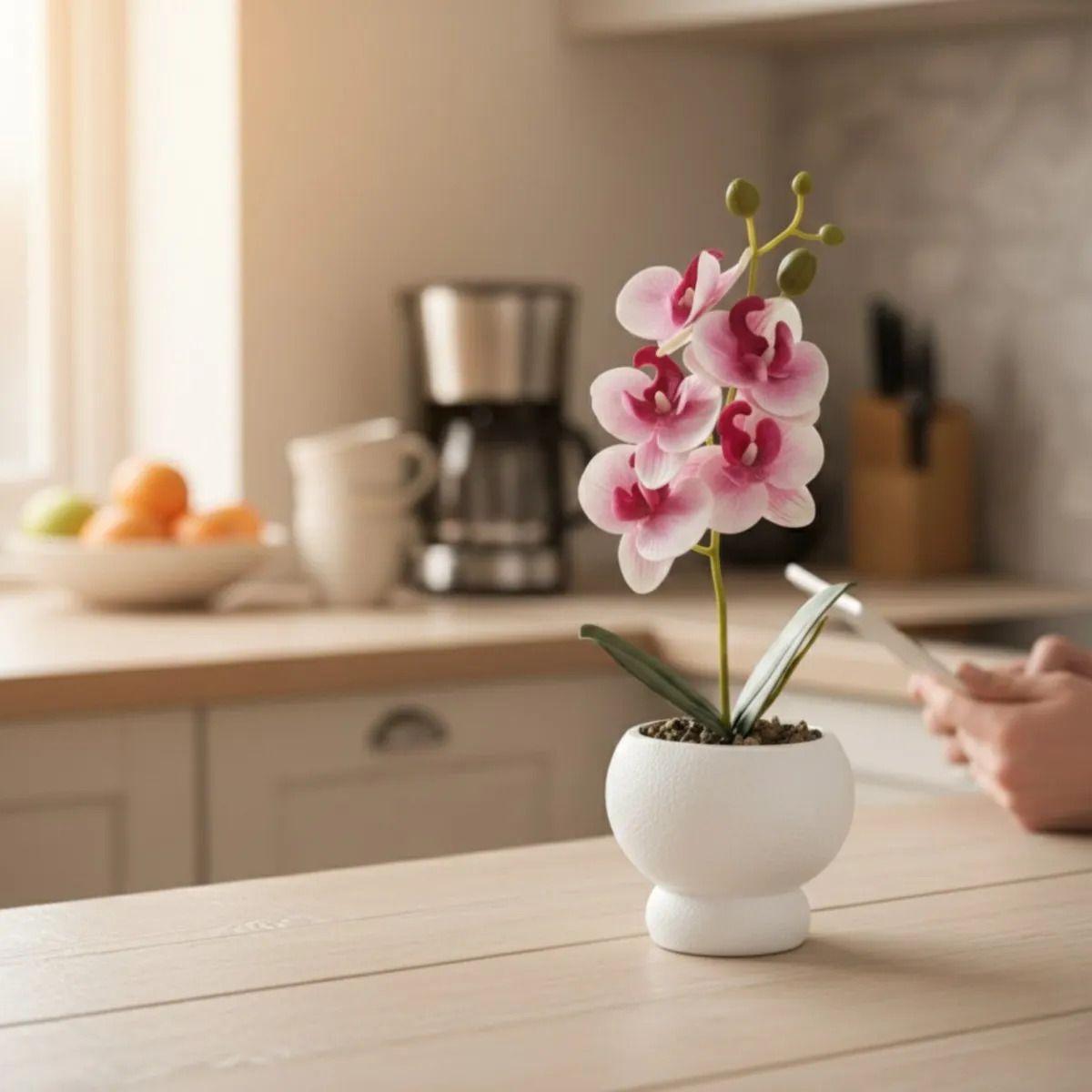 Flor Artificial Decorativa Orquídea Adorno Floral Jhn-3