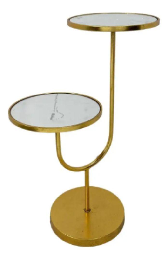 Mesa Auxiliar Decorativa Marc Nogal Glamuroso Hogar Lau-0