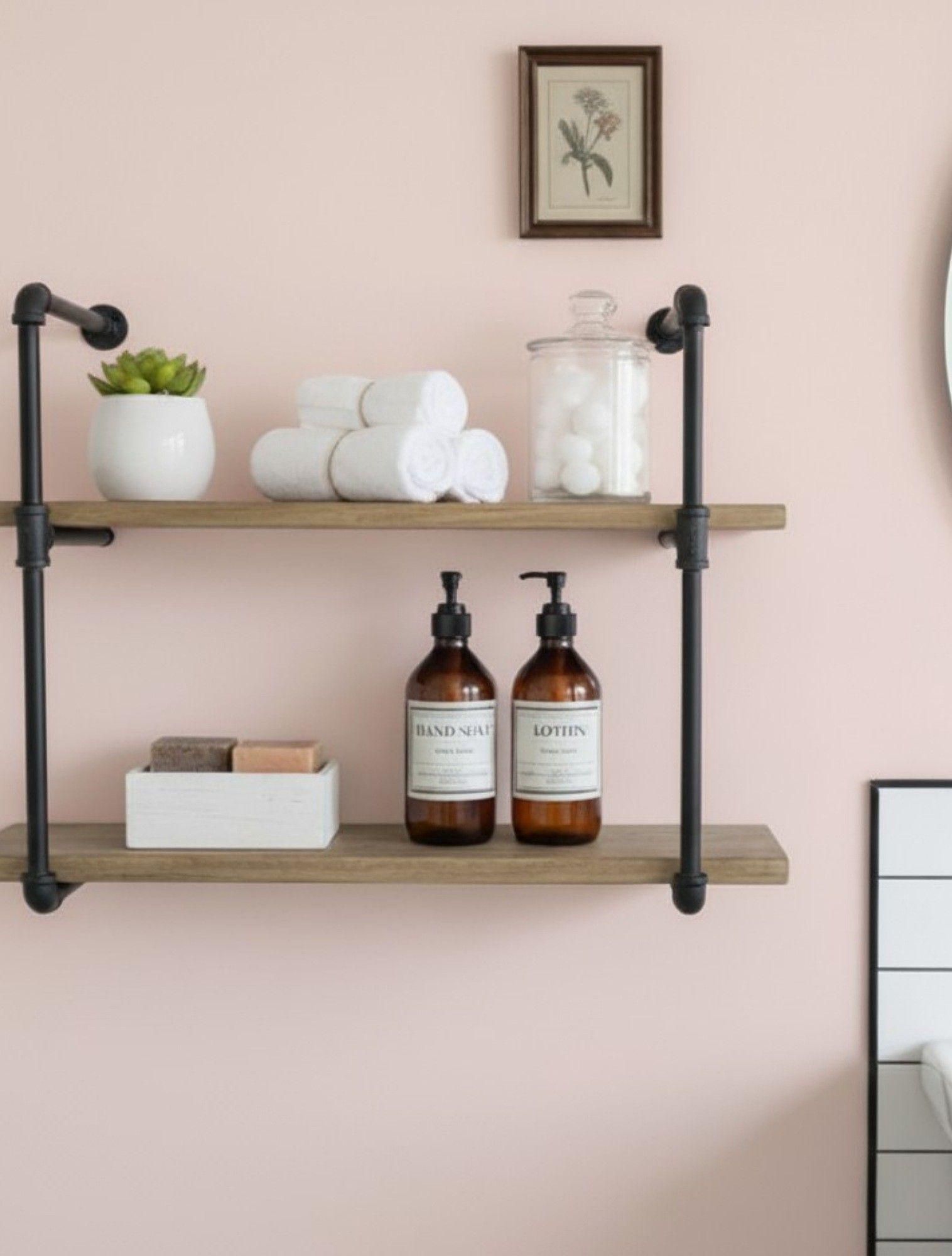 Estante Pared Diseño Industrial Almacenamiento Hogar Jhn-6