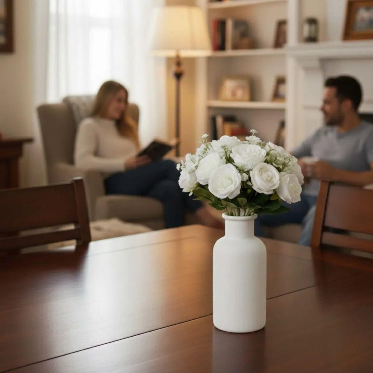 Set 2 Ramo Artificial Rosas Galantes Distinción Eterna Jhn-2