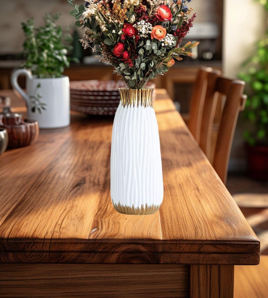 Florero Jarrón Cilíndrico Decorativo Moderno hogar 24cm Jhn-5
