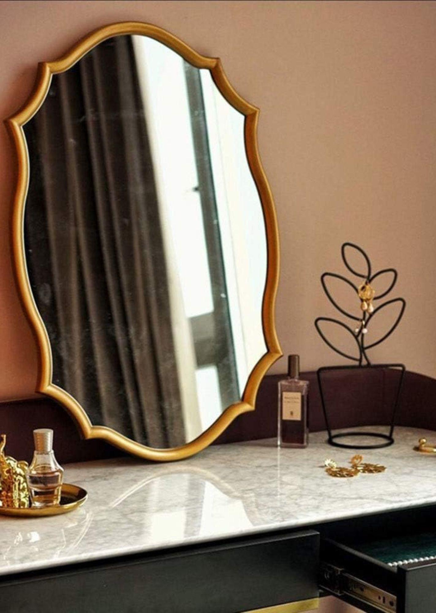 Espejo Pared Decorativo Elegante Ovalado Hogar Jhn-7