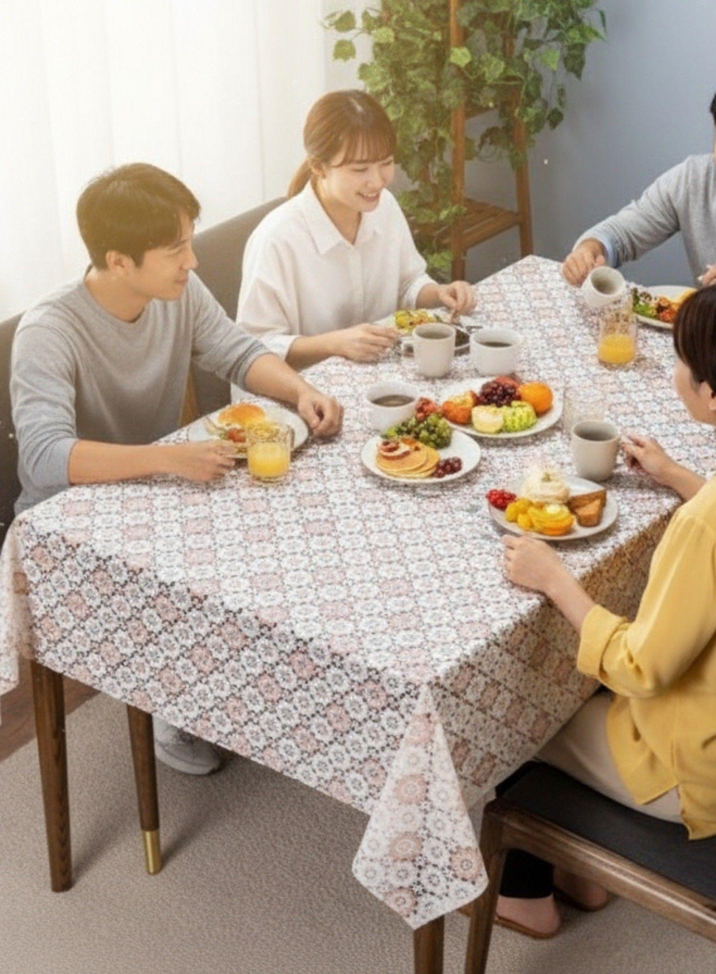 Mantel Decorativo Diseño Encaje Geométrico Moderno Jhn-2