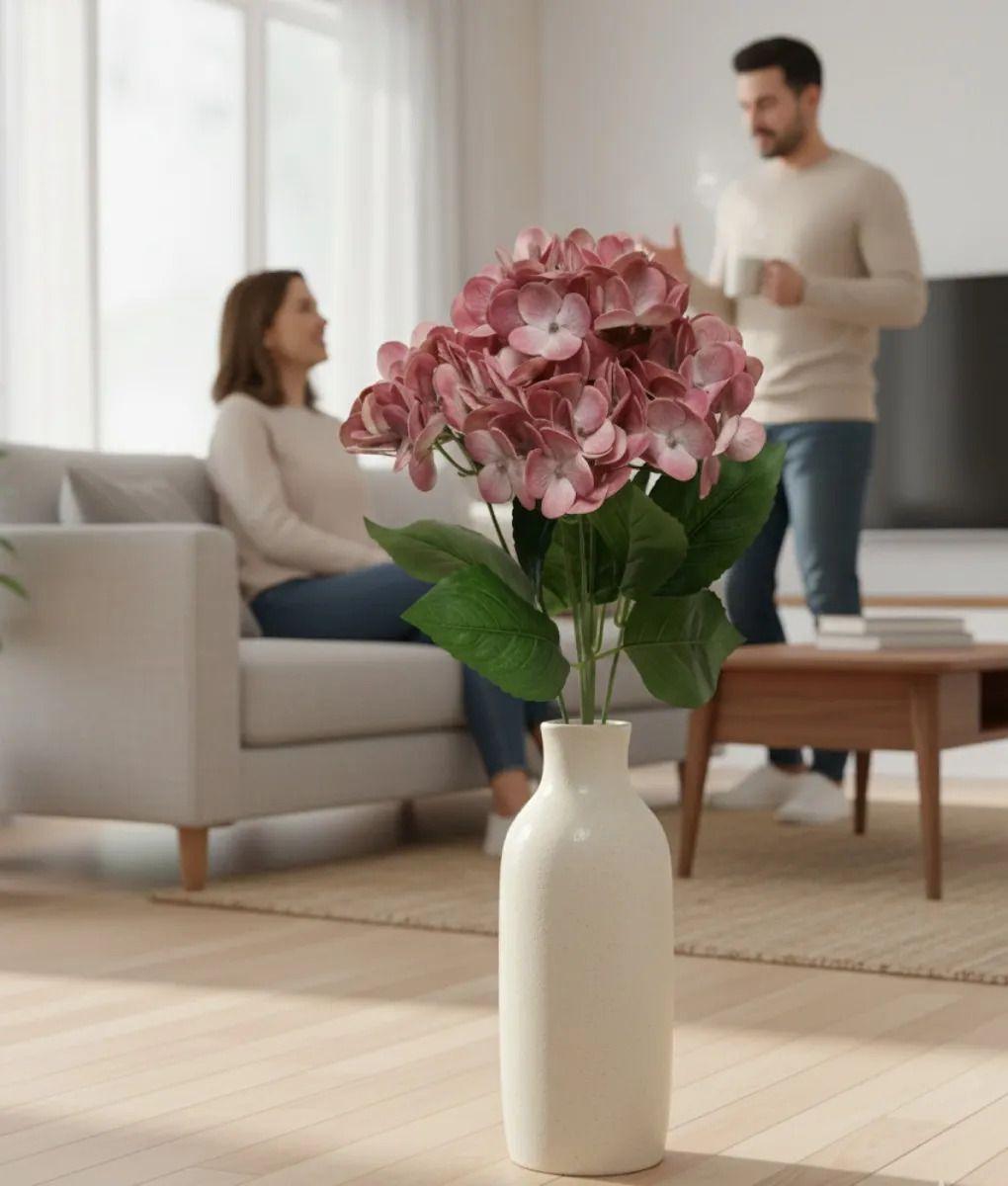 Ramo Decorativo Artificial Hortensias Adorno Floral Jhn-3