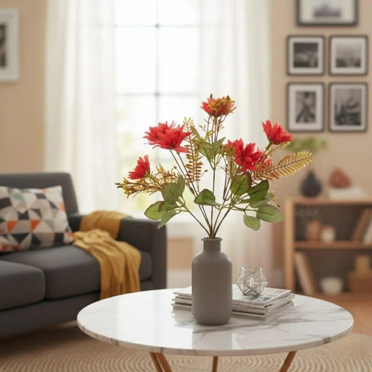 Set 4 Ramo Flores Silvestre Multicolor Adorno Artificial Jhn-9