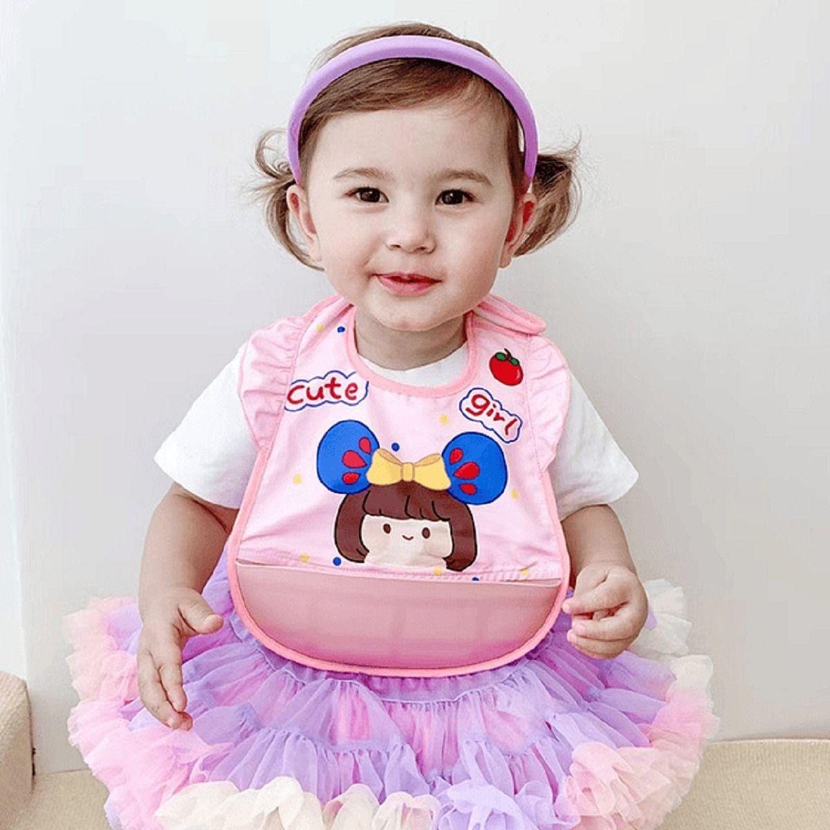Set 2 Baberos Silicona Impermeable Bandeja Recolectara Lau-8