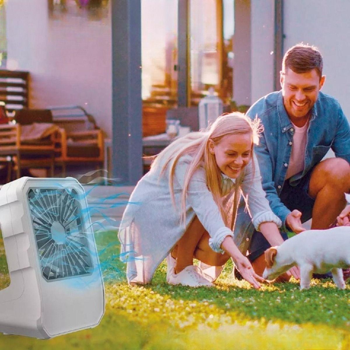 Enfriador Ventilador Aire Evapora Portátil Inlambrico 4 Velocidades Lau-3