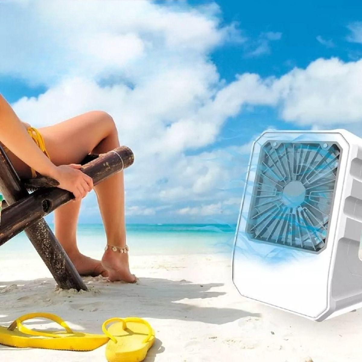 Enfriador Ventilador Aire Evapora Portátil Inlambrico 4 Velocidades Lau-4