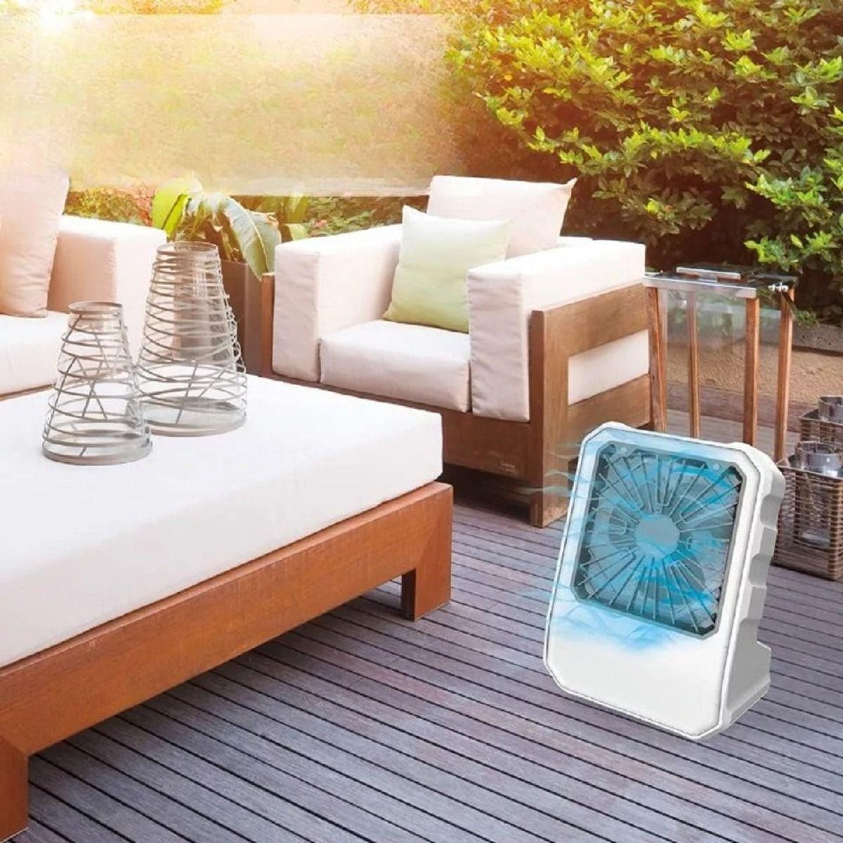 Enfriador Ventilador Aire Evapora Portátil Inlambrico 4 Velocidades Lau-5