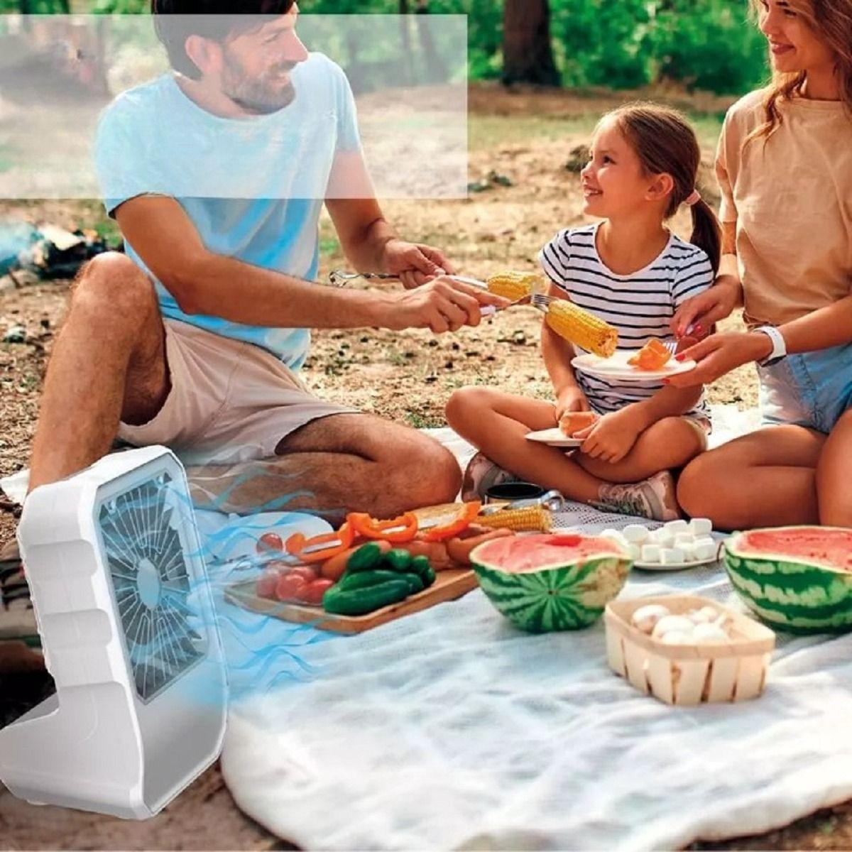 Enfriador Ventilador Aire Evapora Portátil Inlambrico 4 Velocidades Lau-6