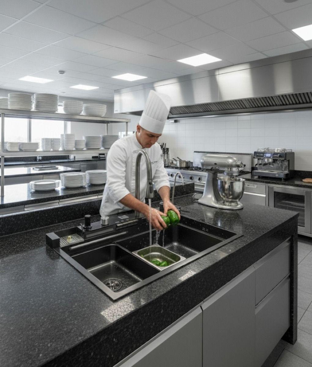 Fregadero Multifuncional Cocina Lavaplatos Elegante Jhn-2