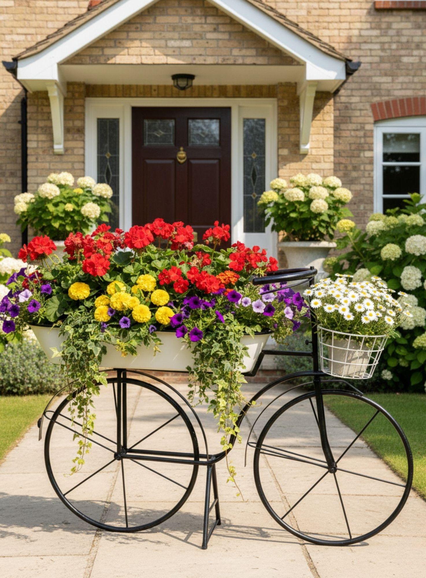 Porta Macetas Decorativo Bicicleta Clásica Elegante Jhn-5