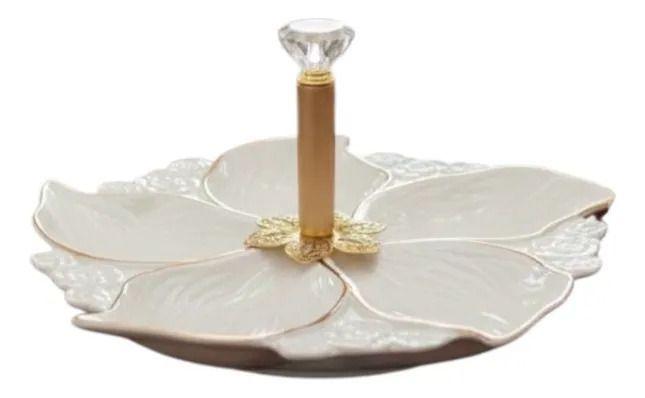 Bandeja Servir Decorativa Diseño Floral Elegancia Jhn-9
