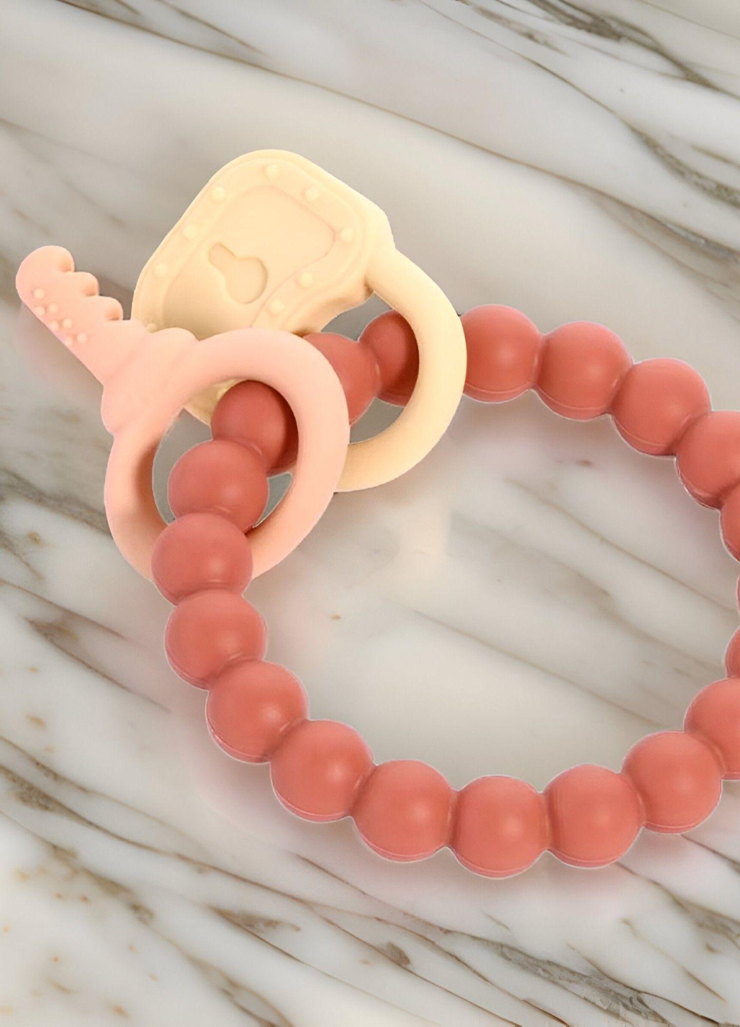 Set de 3 Mordedor Silicona Pulsera Bebé Alivio Encías Jhn-2