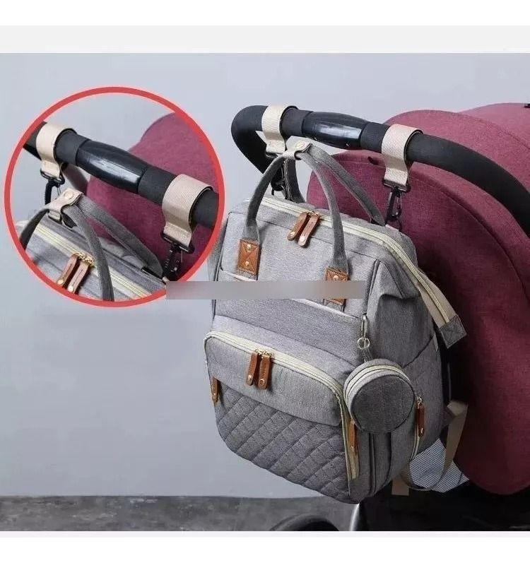 Mochila Pañalera Portátil Viaje Impermeable Mama Bebé Lau-8