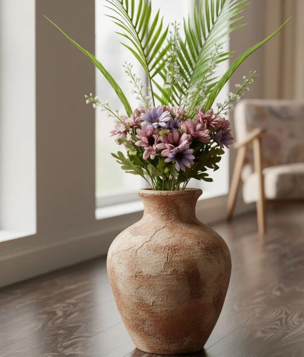 Set 2 Flores Artificiales Ramo Campestre Decorativo Jhn-8