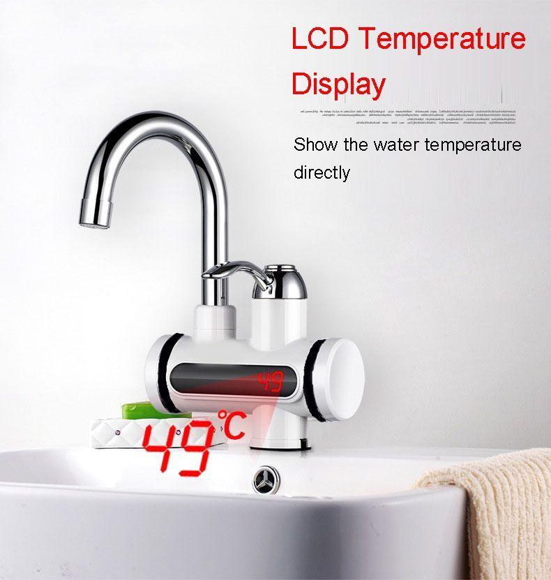 Grifo Agua Caliente Instantáneo Eléctrico Led Digital Rondon-4