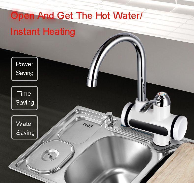 Grifo Agua Caliente Instantáneo Eléctrico Led Digital Rondon-7