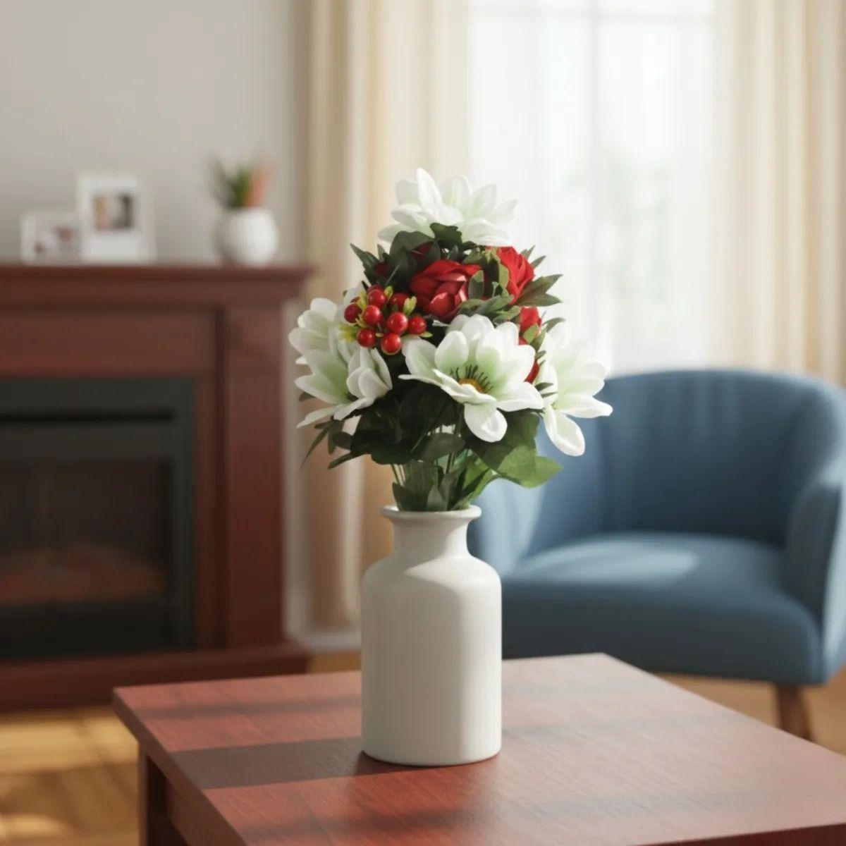 Ramo Floral Artificial Frutos Silvestres Decorativo Jhn-8