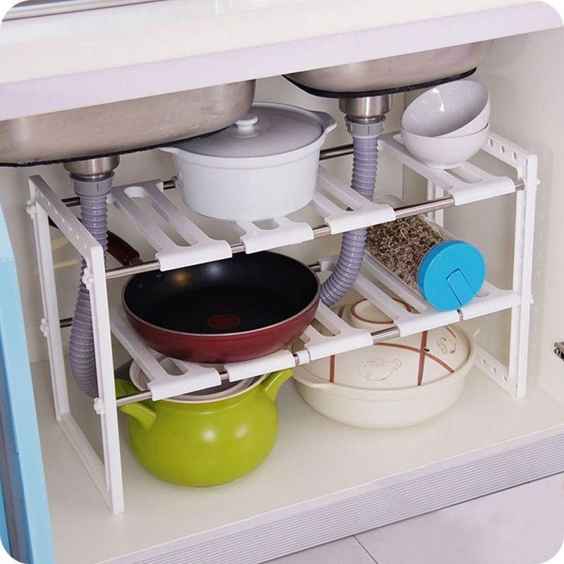 Organizador Almacenamiento Cocina Estante Extensible Rondon-2