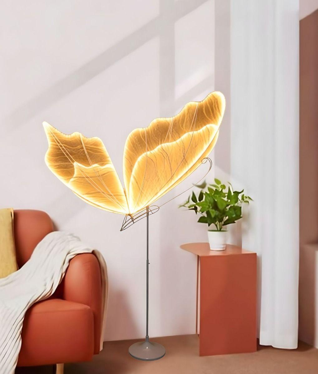 Lámpara Pie Decorativo Funcional Estilo Mariposa Jhn-7