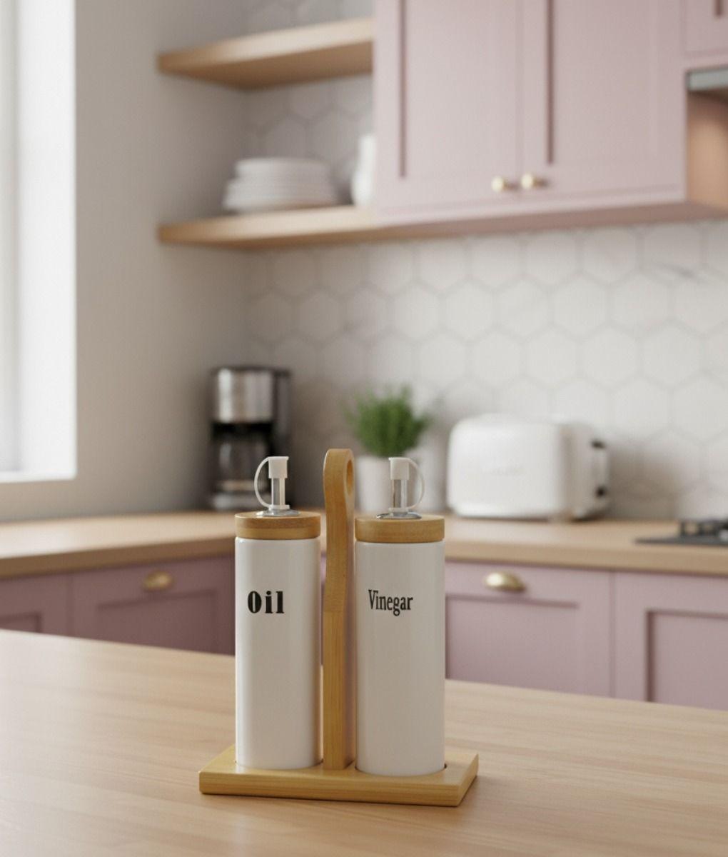 Set 2 Frasco Dispensador Aceite Vinagre Funcional Cocina Jhn-9