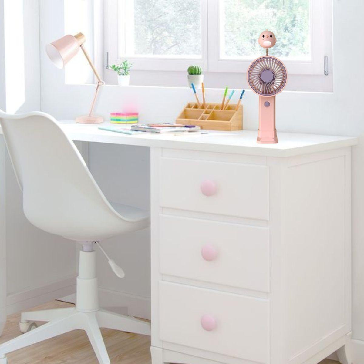 Mini Ventilador Recargable Portátil Mano Compacto Lau-5