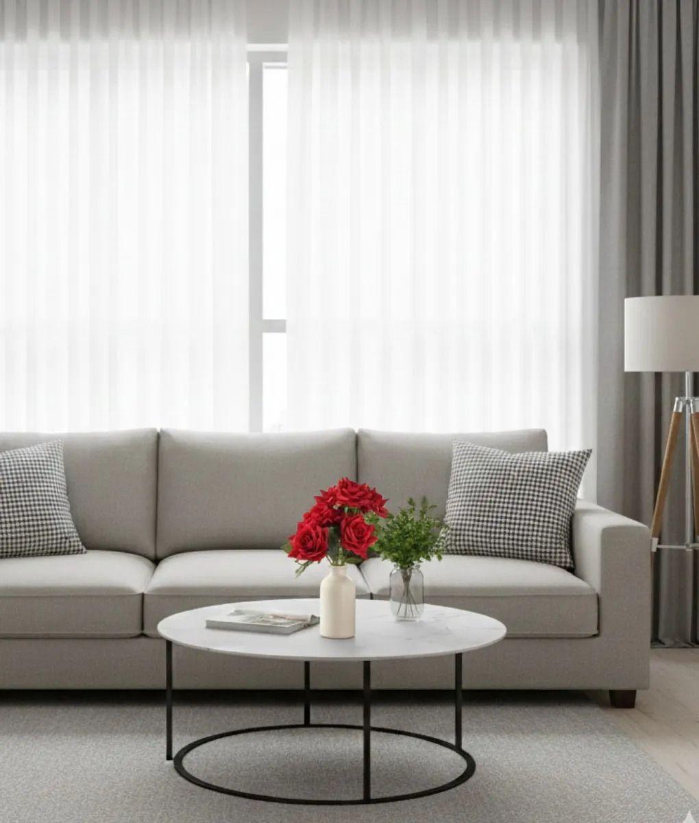 Set 2 Ramo Floral Artificial Rosas Decorativas Adorno Jhn-8