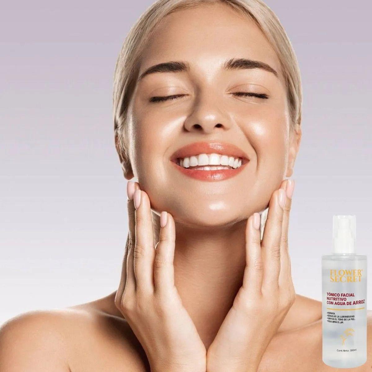 Set 2 Tonicos Facial Nutritivo Agua de Arroz Tonifica Lau-2