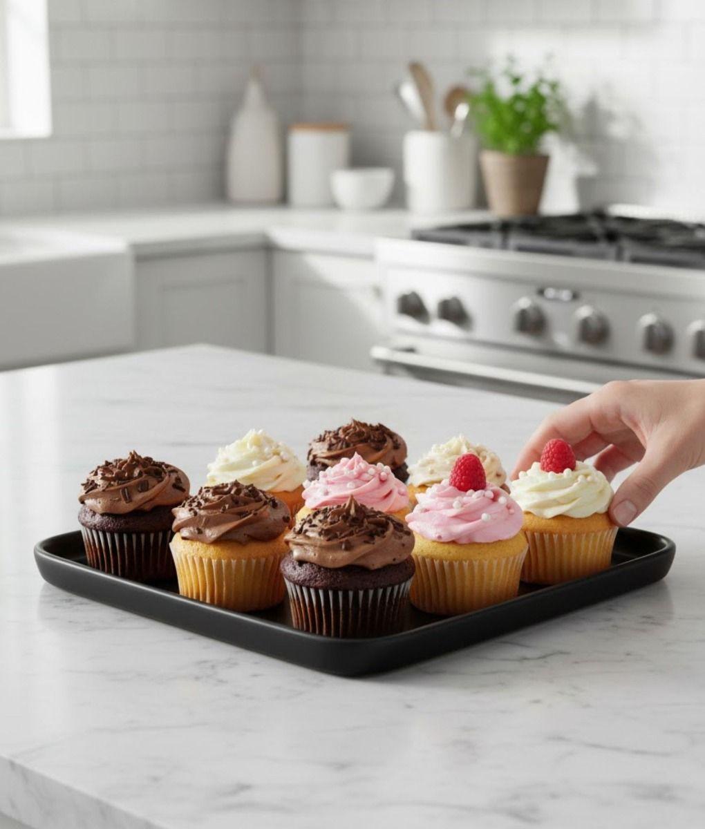 Bandeja Decorativa Base Cuadrada Estilo Terrazo Suave Jhn-5