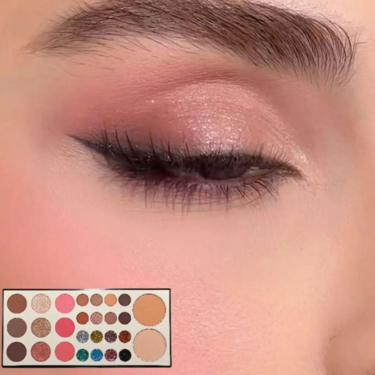 Paleta Maquillaje Ojos Rostro Sombras Iluminador Polvo ALJ-6