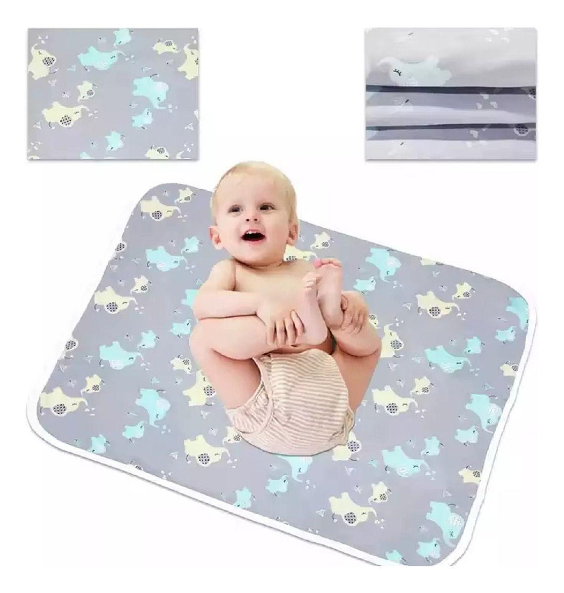 Mudador Portátil Impermeable Reutilizable Protector Bebe Lau-0