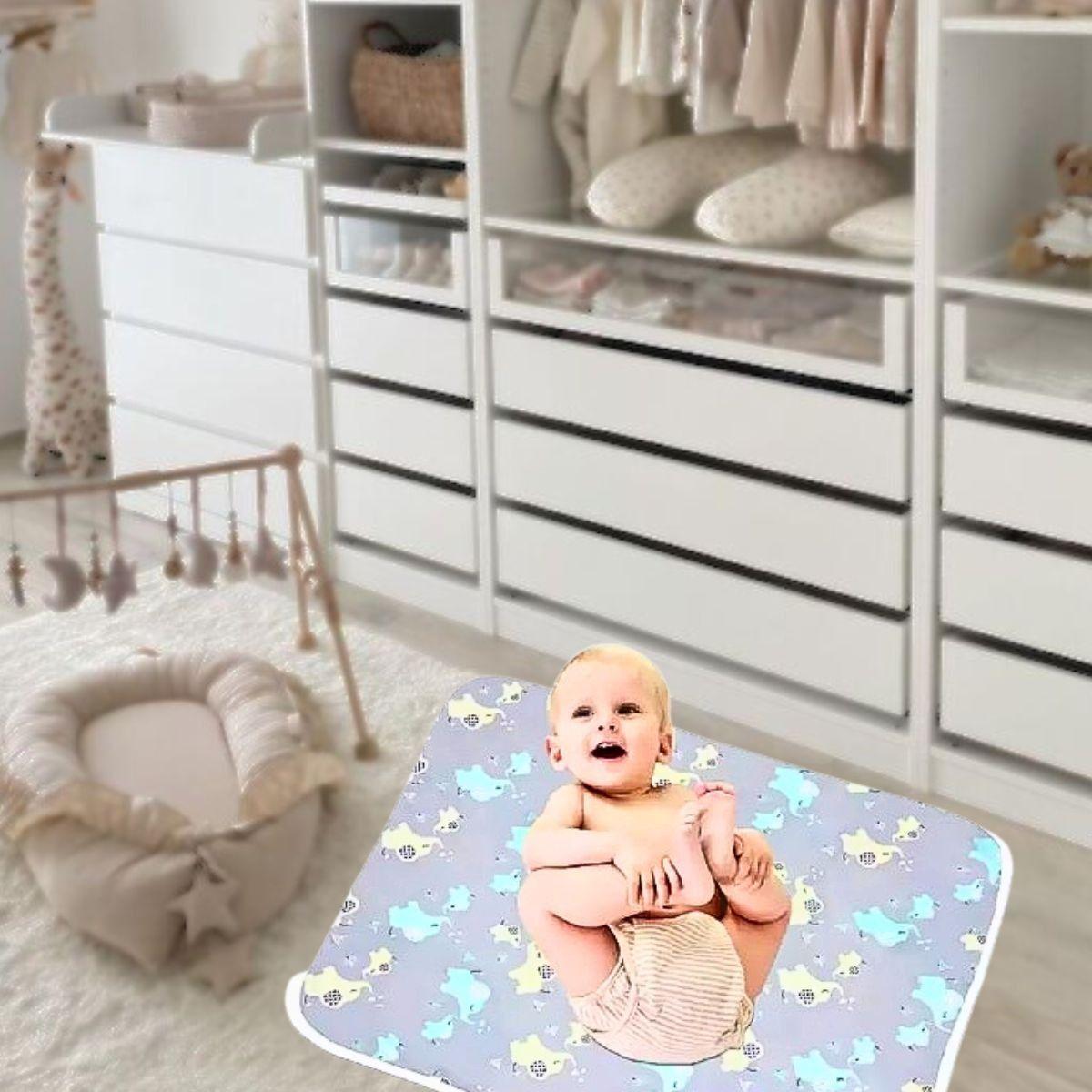 Mudador Portátil Impermeable Reutilizable Protector Bebe Lau-1