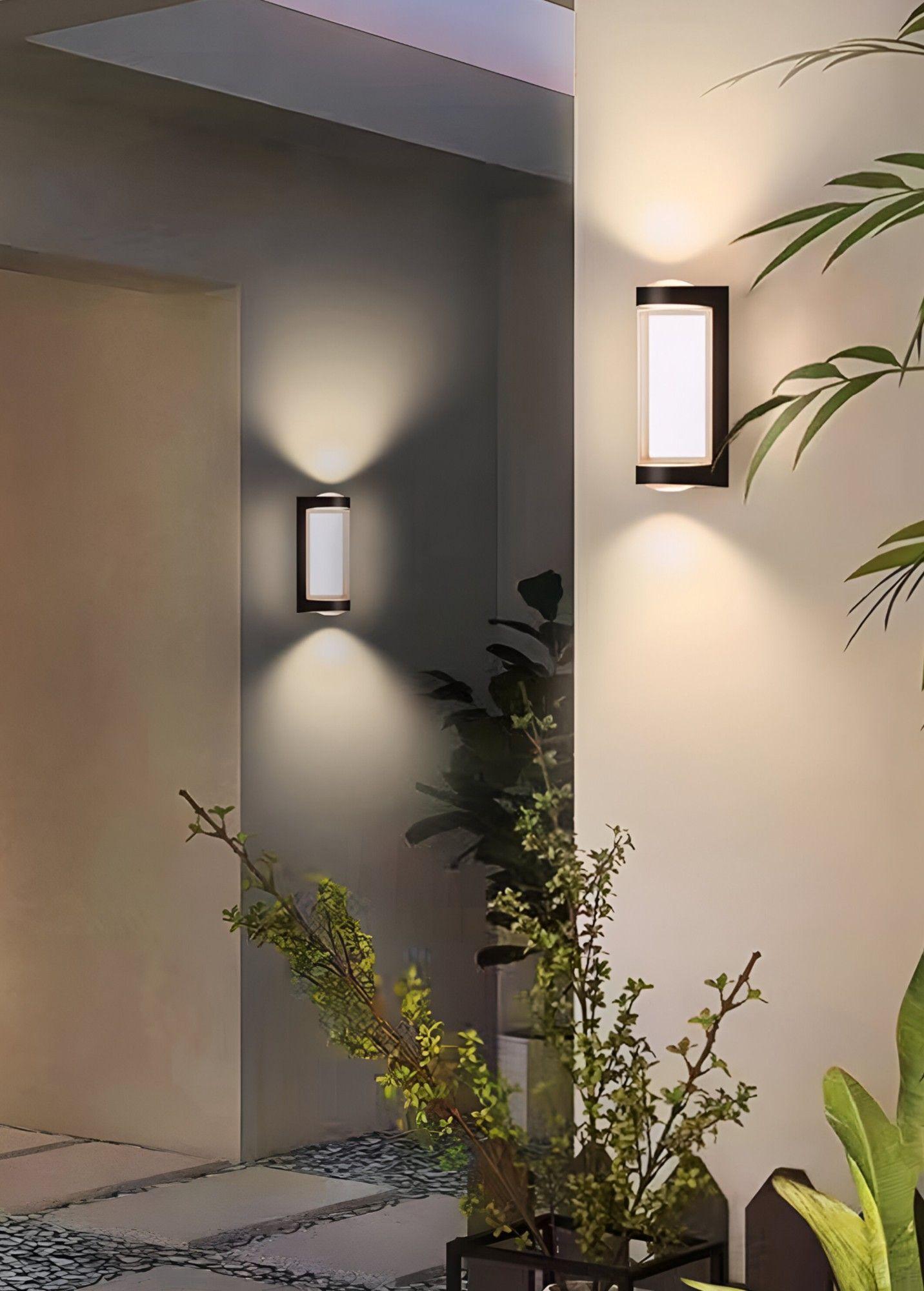 Aplique Decorativo Pared LED Lámpara Negro Moderno Jhn-4