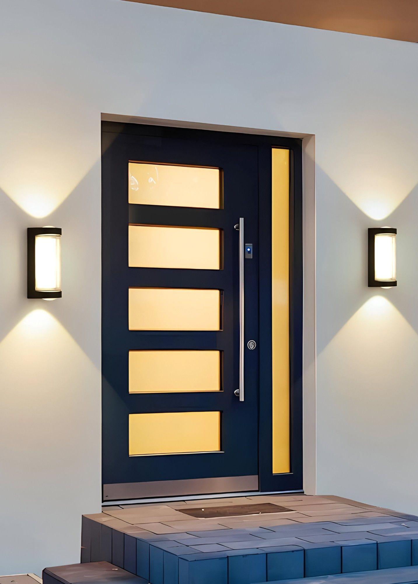 Aplique Decorativo Pared LED Lámpara Negro Moderno Jhn-5