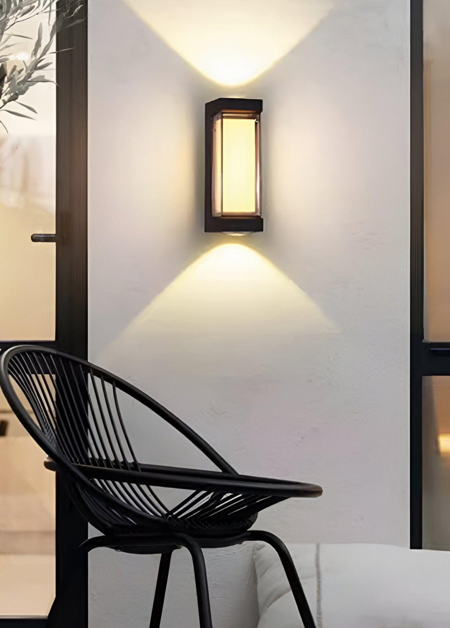 Aplique Decorativo Pared LED Lámpara Negro Moderno Jhn-6