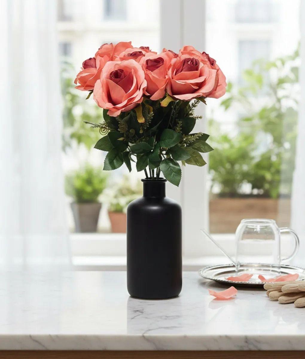 Ramo Floral Decorativo Artificial Rosas Apertura Jhn-9