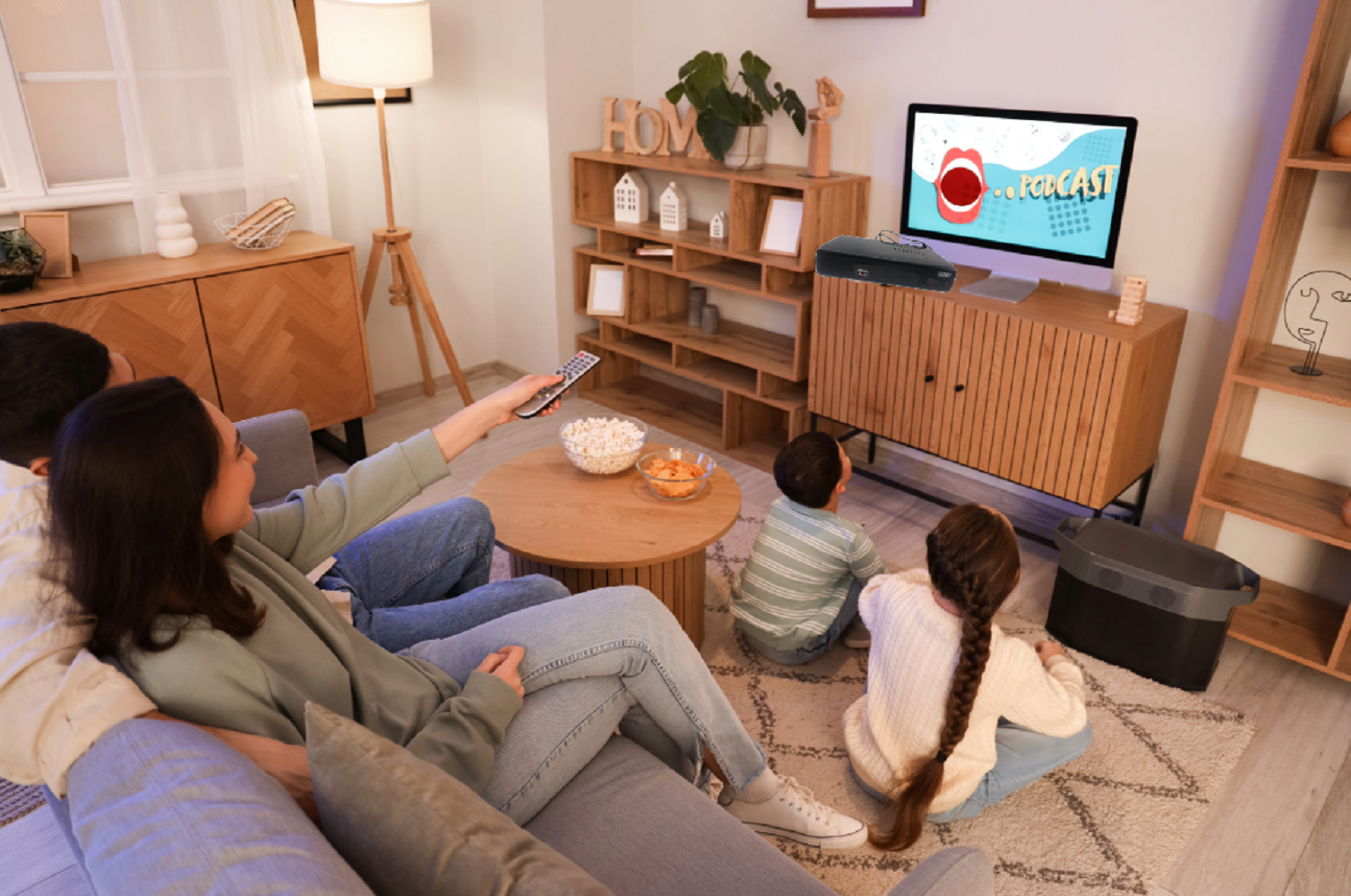 Sintonizador Digital Convertidor TV Canales Full HD Lau-1