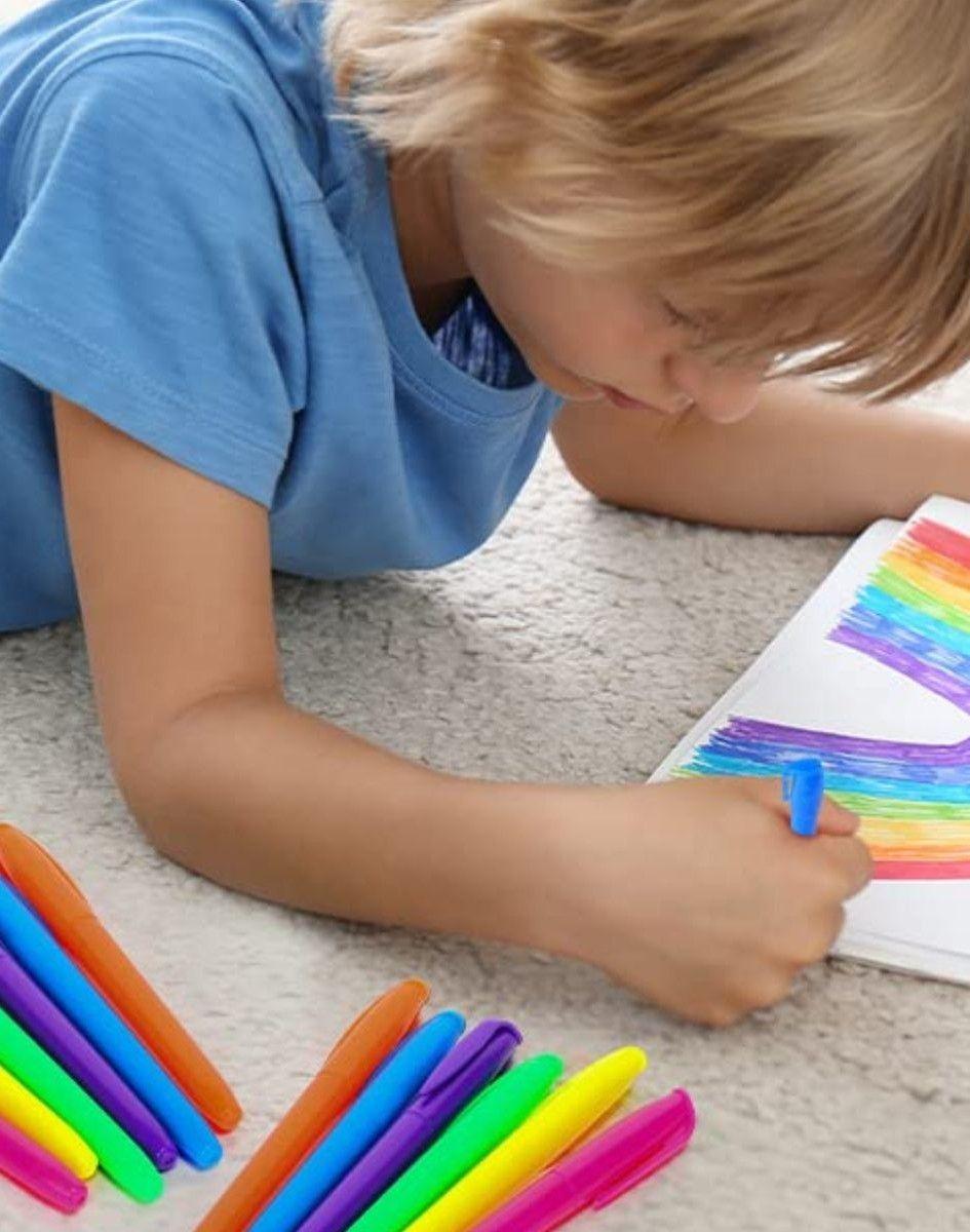 Set 4 Marcador Resaltador Fino Punta Redonda Precisión Jhn-4