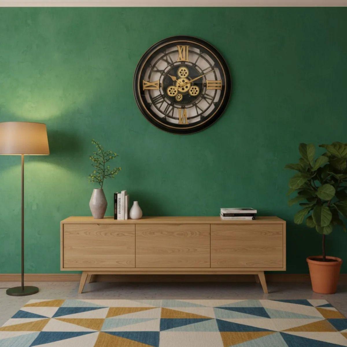 Reloj Pared Industrial Engranajes Visibles Estilo Vintage AJ-7